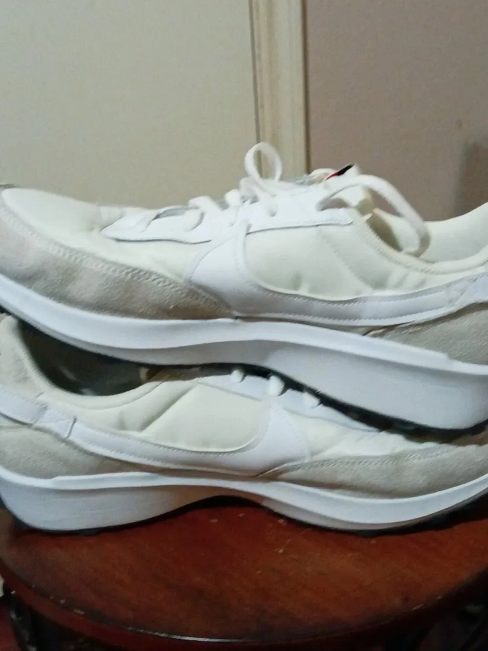 Nike Waffle Debut Shoes Mens Size 13 White Suede Low Top Sneakers DH9522-101
